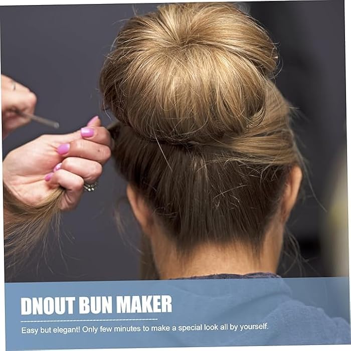 A hair clip to make a donut-shaped hair bun,Black - Image 5